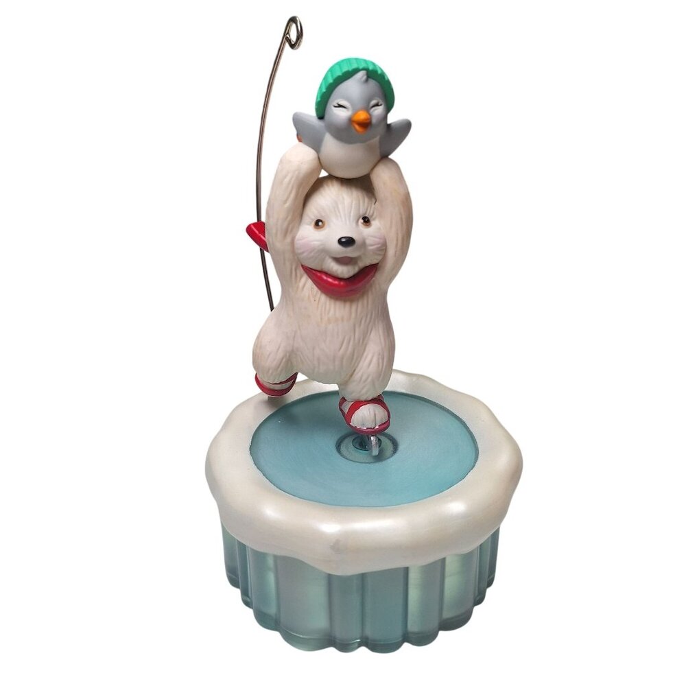 Hallmark Keepsake Skating Snowball & Tuxedo Magic Motion Ornament Christmas 2023